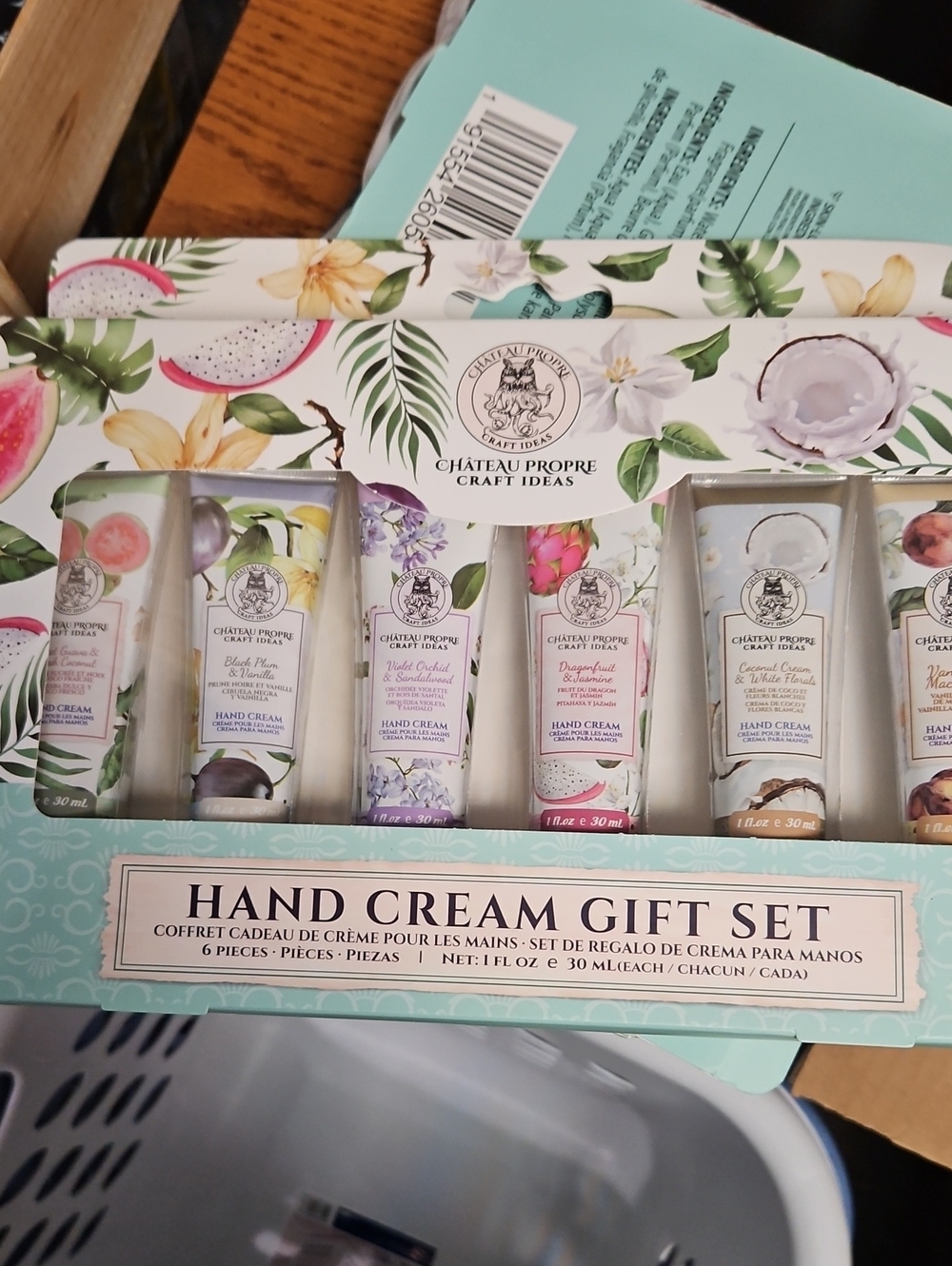 Chateau Floral Hand Cream Gift Set – White, Green, Pink, Purple, Cream